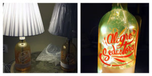 Lámparas botellas Carmela Gin